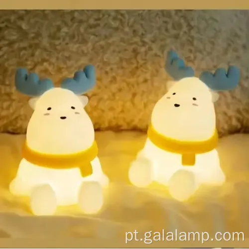 Silicone Night Light com controle de palmas para crianças